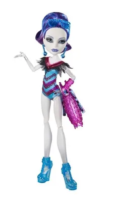 Купить кукла Monster High Спектра Вондергейст - Монстры в купальниках  CBX55, цены на Мегамаркет