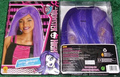 Monster High SPECTRA VONDERGEIST WIG Fashion Ghost CHILD Halloween Costume  Hair | eBay