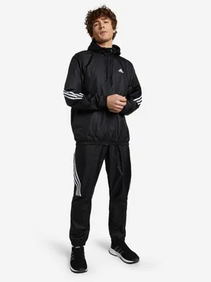Спортивный костюм мужской adidas черный цвет — купить за 7499 руб. со  скидкой 50 %, отзывы в интернет-магазине Спортмастер