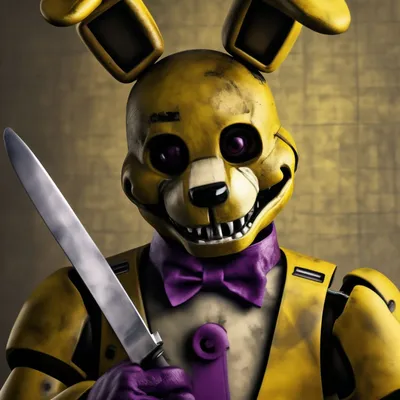 SPRING BONNIE🐰 😱😱(FNAF FAN MADE/FREDBEAR'S FAMILY DINER) PLASTILINA✓✓✓  PORCELANA✓✓ POLYMER CLAY✓ - YouTube