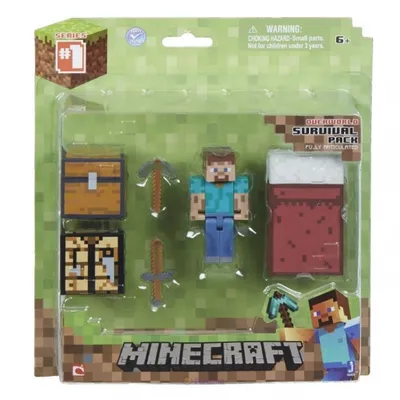 Minecraft Build-A-Portal Steve Action Figure (Creeper Shirt) - Walmart.com