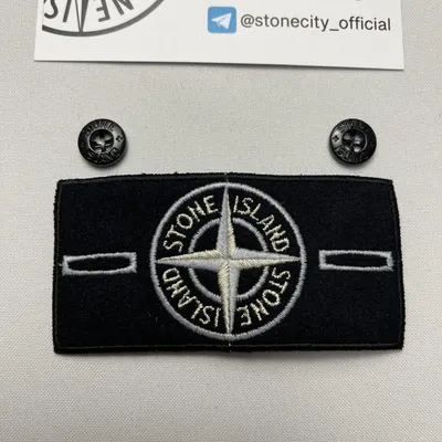 Патч Stone Island Glow Badge черно-белый купить в Москве цена от магазина  Stonecityofficial