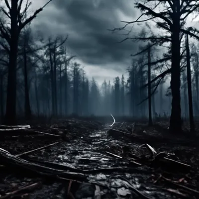 Страшный лес с туманом, Stock Footage Включая: холодно и край - Envato  Elements