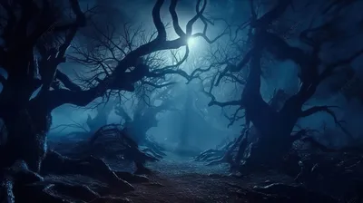 Человек идя в страшный лес с туманом Стоковое Фото - изображение  насчитывающей ландшафт, кошмар: 45717274