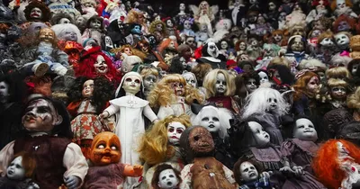 Куклы на Хэллоуин, страшные реборны, статуя зомби, жуткий призрак, Детская  кукла, дом с привидениями, декоративный реквизит, украшение для помещения и  улицы | AliExpress