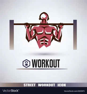 Street workout exercises Royalty Free Vector Image