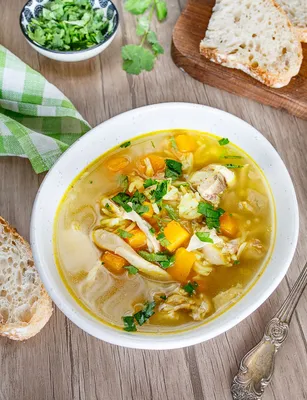 Рецепт куриного супа с тыквой и рисом с фото пошагово на Вкусном Блоге