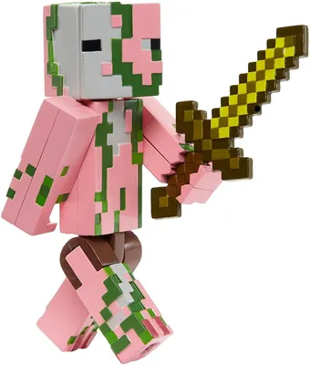 Minecraft Zombie Pigman Фигурка майкрафт Зомби Свинозомби пигман пигмен  свиночеловек оригинал Mattel (ID#1265840784), цена: 1534 ₴, купить на  Prom.ua