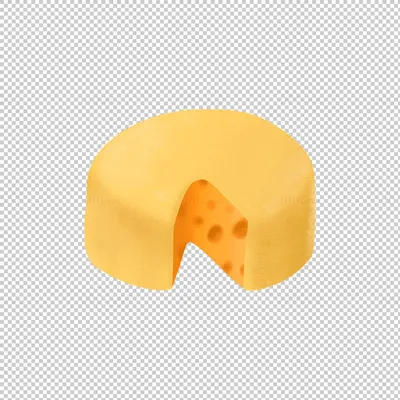 Мультяшный сыр с отверстиями различной формы 3D Модель $34 - .3ds .blend  .c4d .fbx .max .ma .lxo .obj - Free3D