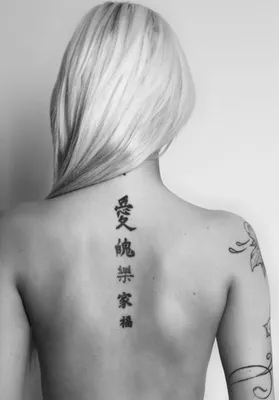 Китайские тату - Иероглифы и другие символы