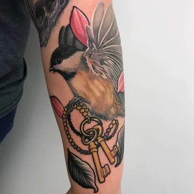 Angel Tattoo Долговременные тату птицы, проявляющаяся