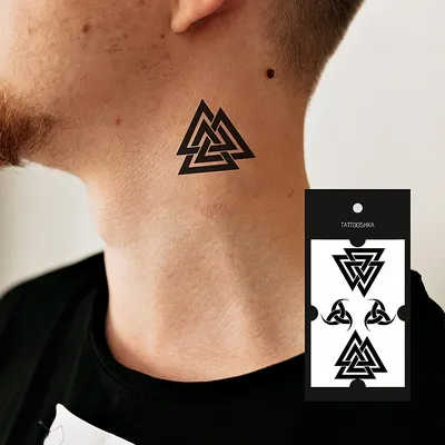 Tattooshka - Временное тату \"Три треугольника\": купить по лучшей цене в  Украине | Makeup.ua