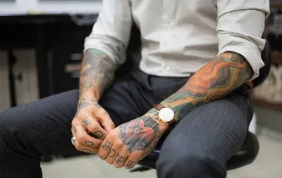 Тату на голени - идея крутой татуировки - фото эскизы маленьких красивых  татух для мужчин и женщин - 4393 шт.