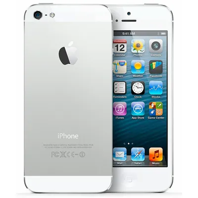 Стекло с рамкой для iPhone 5S/SE, Белое | цена 290.00Р. Купить с доставкой  по России можно на сайте iReplace или по ☎ 8-800-555-83-35