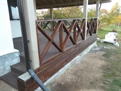 Открытая терраса к дому - проекты Латитудо