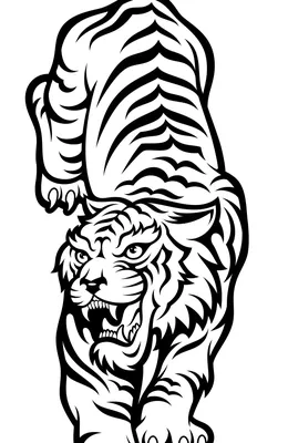 рисованные картинки тигров