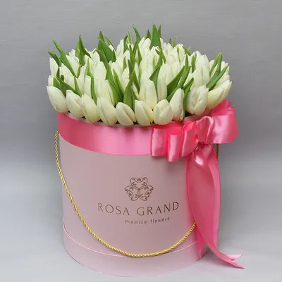 Букет «Белые тюльпаны» – заказать в Красноярске в компании «Ромашково»