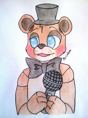 How to draw Toy Freddy, FNAF, Как нарисовать Той Фредди, ФНАФ - YouTube