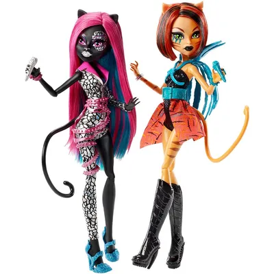 Куклы Монстер Хай Кэтти Нуар и Торалей Страйп Дерзкие рокерши (Monster High  Catty Noir and Toralei Stripe Fierce Rockers) – отзывы покупателей | ROZETKA