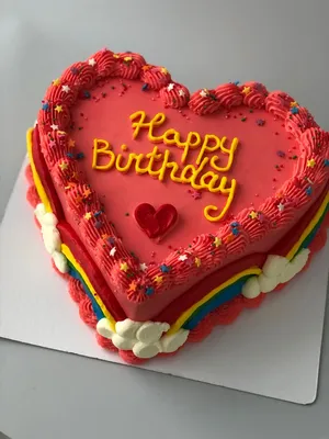 Торт «корзина с фруктами в виде сердца» | Birthday cake, Cake, Desserts