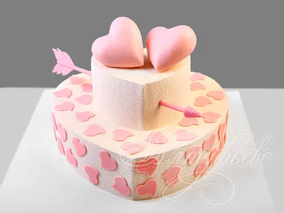 Торт в виде сердца 1206718 стоимостью 4 950 рублей - торты на заказ  ПРЕМИУМ-класса от КП «Алтуфьево»