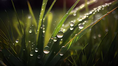 ранним утром в траве трава роса капли росы 24, Капля воды, Капли воды,  Всплеск воды фон картинки и Фото для бесплатной загрузки
