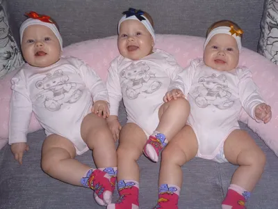 В Сосновом Бору тройняшки-близнецы отмечают первый День Рождения |  25.11.2023 | ЛенОбласть - БезФормата