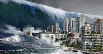 Картинки цунами фотографии