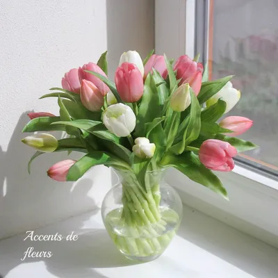 Букет цветов из тюльпанов и диантуса - купить в Москве по цене 3790 р -  Magic Flower