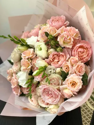 Пион-букет: нежный букет цветов за 12590 по цене 12590 ₽ - купить в  RoseMarkt с доставкой по Санкт-Петербургу