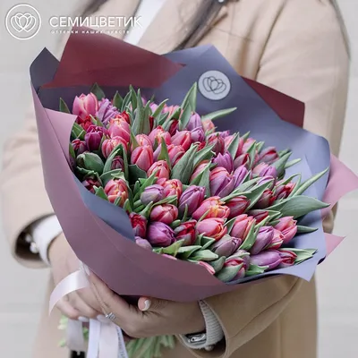 Букет тюльпанов на 8 марта | купить недорого с доставкой на Roza4u.ru