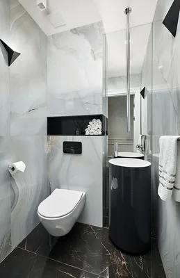 Дизайн маленького туалета: правила оформления и 100 красивых фото |  Маленький туалет, Туалет, Раздельные санузлы