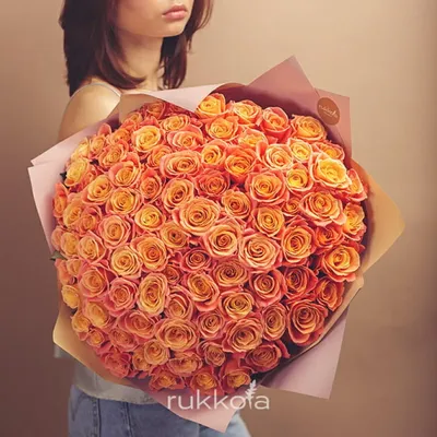 25 пионовидных роз Виктория пич | доставка по Москве и области