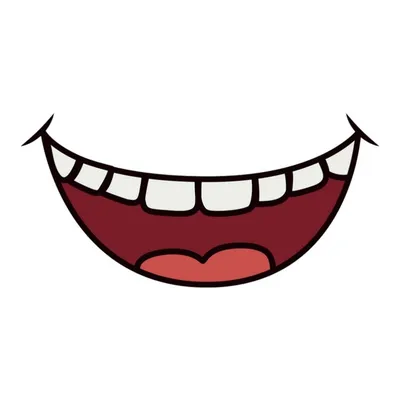Очаровательная Улыбка Эмоциональное Выражение Чувств Смех Радость Счастье —  стоковая векторная графика и другие изображения на тему Зубы человека -  iStock