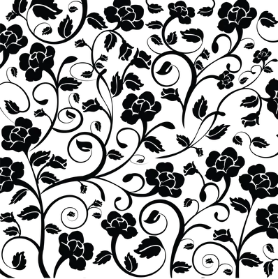 Картинки по запросу красивые узоры черно-белые | Floral pattern vector,  Butterfly black and white, Floral pattern