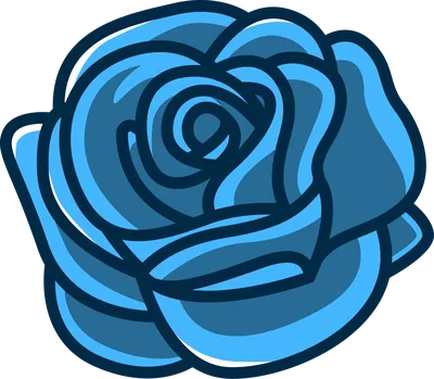 Синий цветок без фона - PNG All
