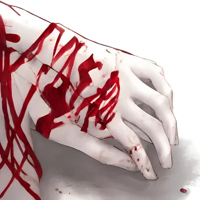 Женщина в крови стоковое фото. изображение насчитывающей кошмар - 61291438