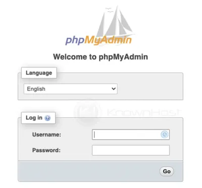 phpMyAdmin web interface to database structure | Download Scientific Diagram