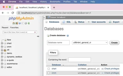 phpMyAdmin – How to Create a Database? - Phppot