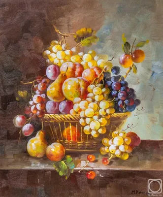 Натюрморт с фруктами в стиле барокко N3» картина Потаповой Марии маслом на  холсте — купить на ArtNow.ru