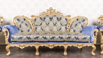 Купить Прямой диван в стиле Барокко \"Изабелла\" на заказ - Фабрика \"Курьер\"