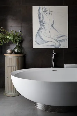Современные ванные комнаты в стиле контемпорари - FerrariStone