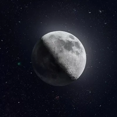 Фотография Луны в высоком разрешении | Пикабу