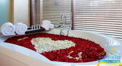 Романтичная жемчужная ванна с лепестками роз Стоковое Фото - изображение  насчитывающей розы, ванна: 113942708
