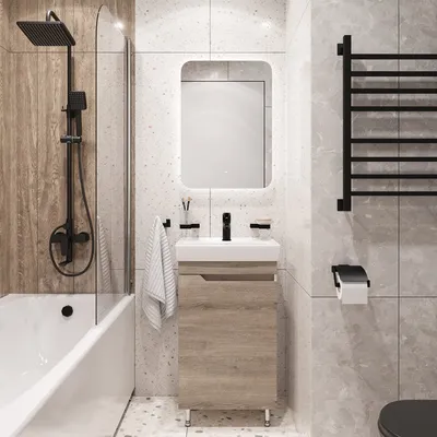 Бюджетный дизайн ванной комнаты с фото в галерее готовых решений от  профессионалов