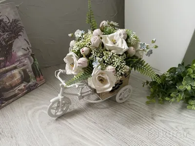 Подставка для цветов Велосипед для дачи и дома