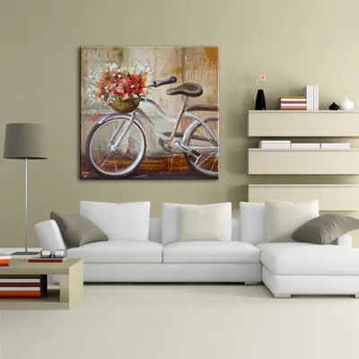 Велосипед с цветами (101 фото) »