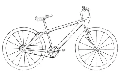 Как нарисовать велосипед - пошагово, для начинающих