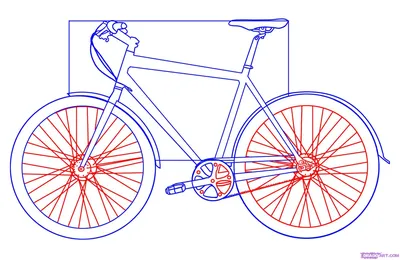 Велосипед рисунок для детей карандашом - 53 фото