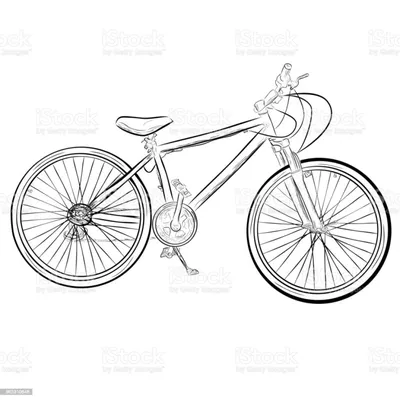 Велосипед рисунок цветной (Большой выбор фото!) - drawpics.ru